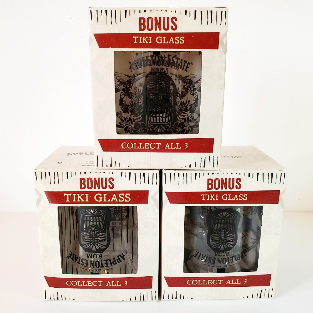 Appleton Estate Rum Tiki Head Glass